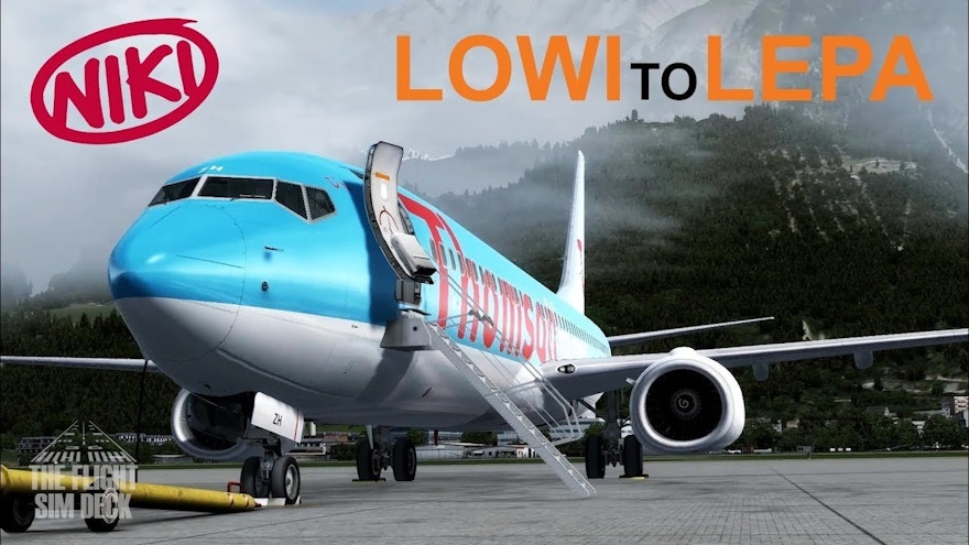 TheFlightSimDeck: In The Clouds LOWI to LEPA (FYC)