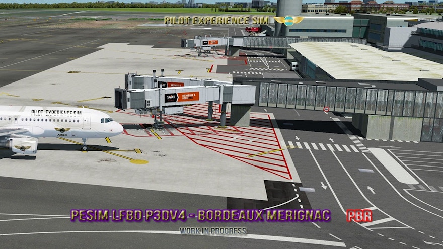 Pilot Experience Sim Previews Upcoming Bordeaux–Mérignac Airport for Prepar3D V4