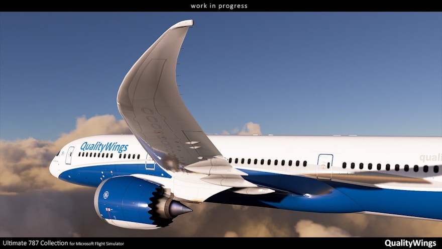 First Glimpse of the QualityWings Simulations 787 in MSFS