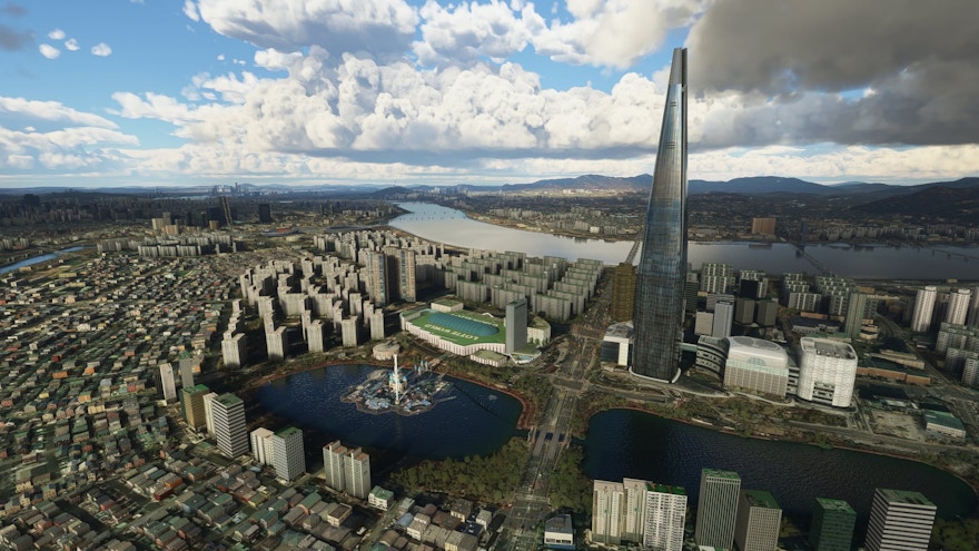 SamScene3D Final Previews of Seoul City for Microsoft Flight Simulator