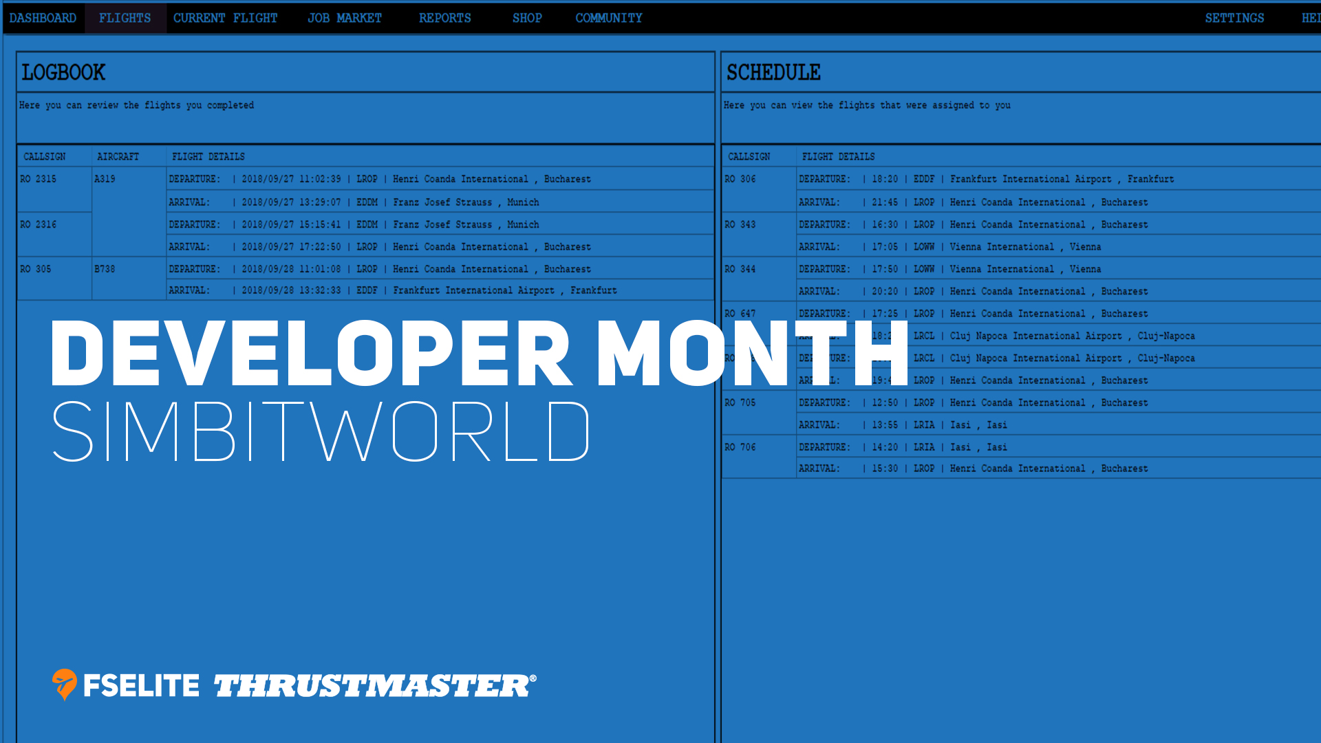 Developer Month 2019: SIMBITWORLD - FSElite