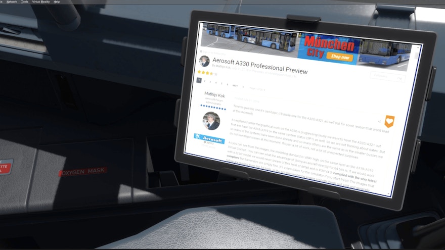 Aerosoft Comments on Upcoming A330 Release Including EFB