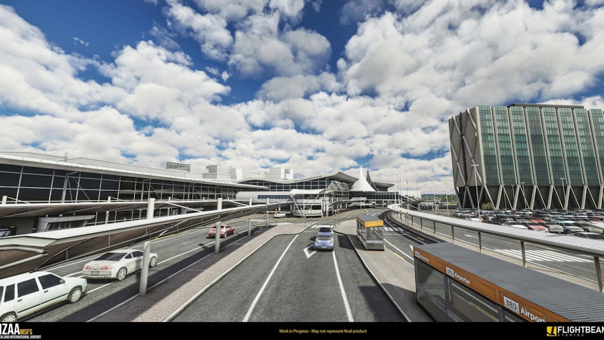 Flightbeam Previews Auckland Airport for MSFS