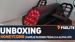 Unboxing the Honeycomb Aeronautical Charlie Rudder Pedals and Alpha Flight Controls XPC
