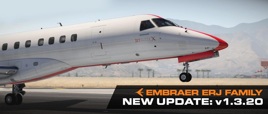 X-Crafts ERJ Family Updated to V1.3.20 for X-Plane 11