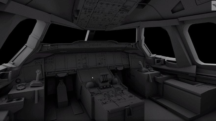Study Level A380 Cockpit Previews