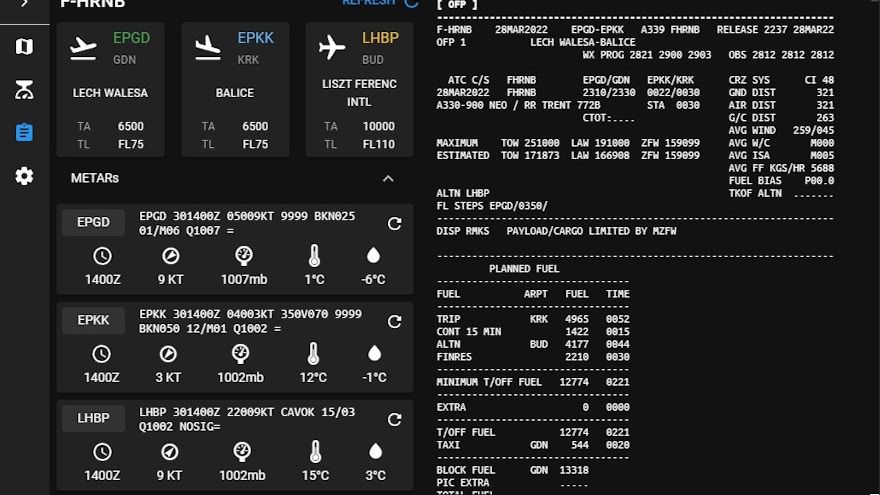 Aerosoft Aircraft A330 SimBrief Integration Preview and New Renders