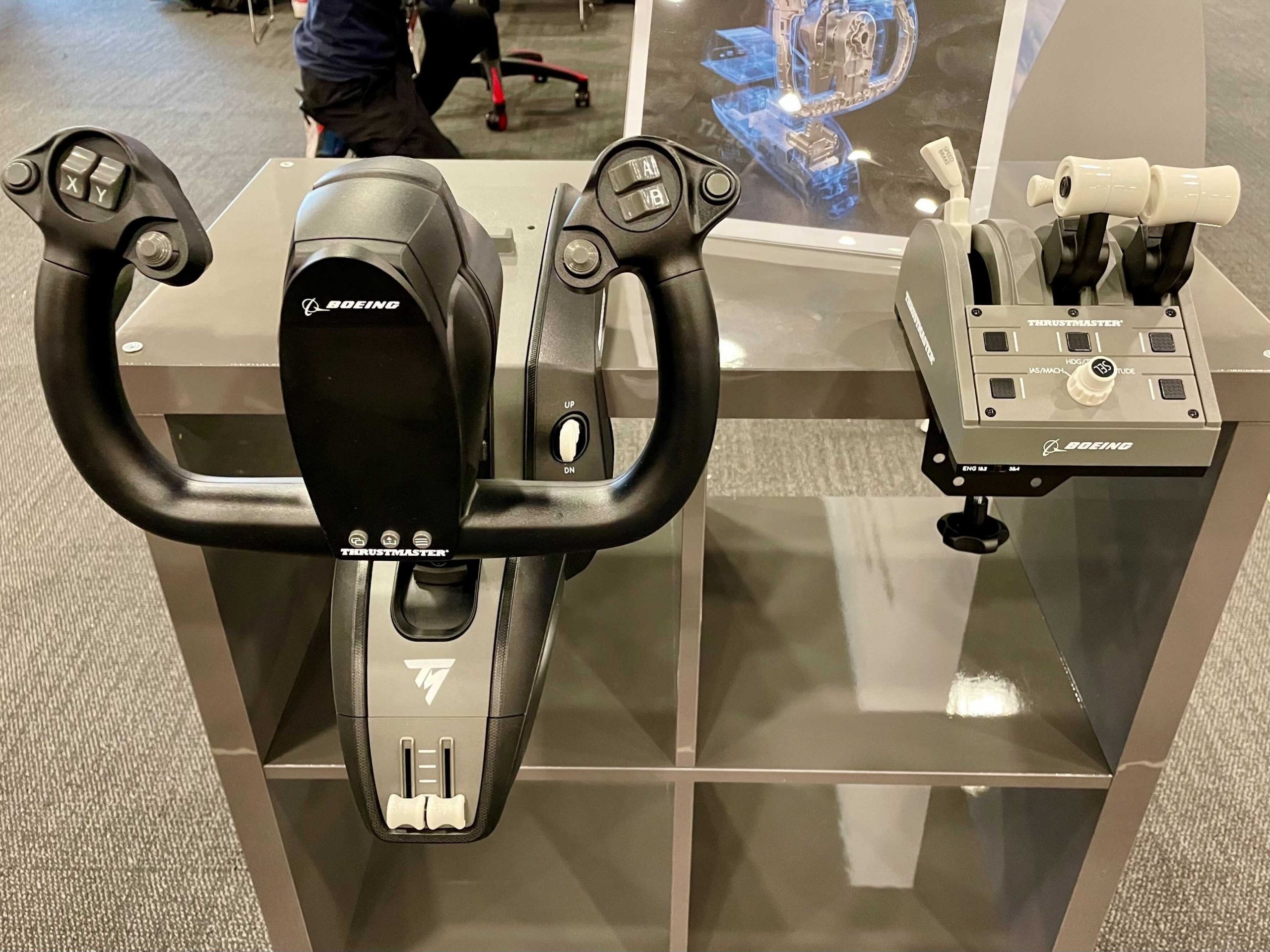 Thrustmaster Showing Off Boeing Yoke and Throttle at FlightSimExpo