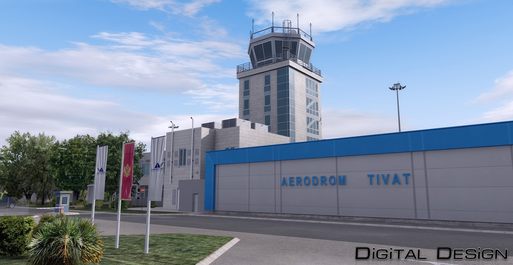 Digital Design Tivat Airport (LYTV) For Prepar3D V4 Released - FSElite