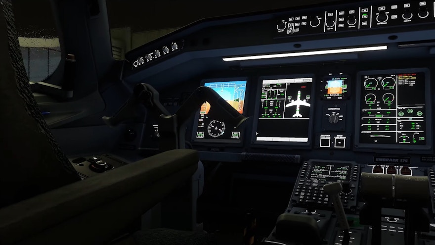 First Look at FlightSim Studio’s E-Jets Interior for MSFS