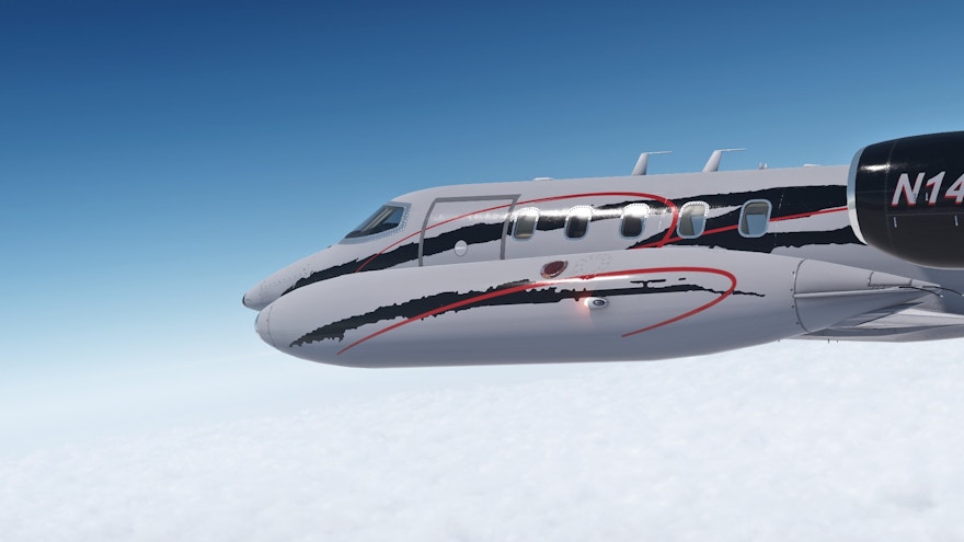 Flysimware Share New Previews of Retextured Learjet 35A