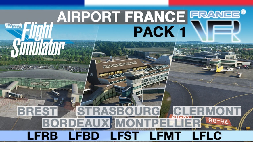 France VFR Releases 5-in-1 Airport Bundle for MSFS