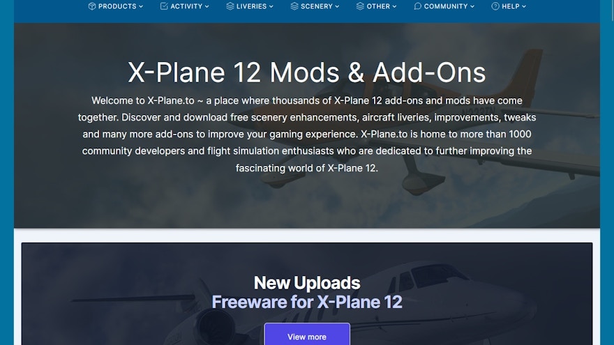 New Freeware Hub, X-Plane.to Launched