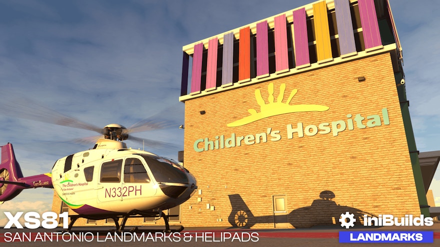 iniBuilds Announces San Antonio Landmarks and Helipads for MSFS