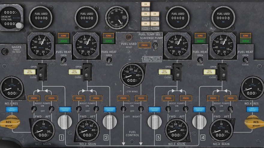 Just Flight Shares New 747 Classic Previews of the Instruments