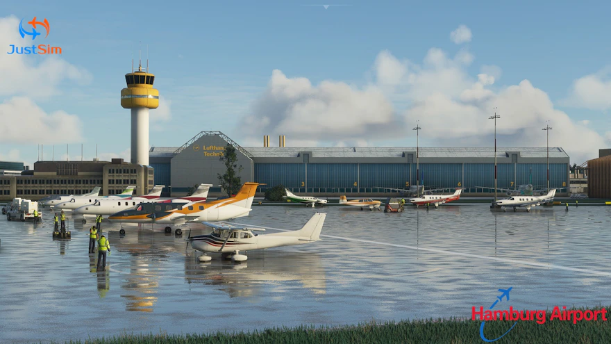 JustSim Releases Hamburg Airport for MSFS