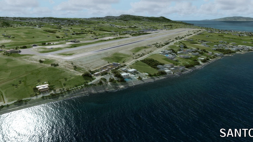 JustSim Releases Santorini International Airport for Prepar3D v4