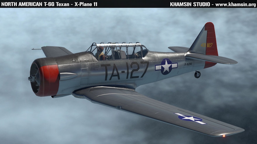 Khamsin Studios Releases Freeware T-6 Texan for X-Plane