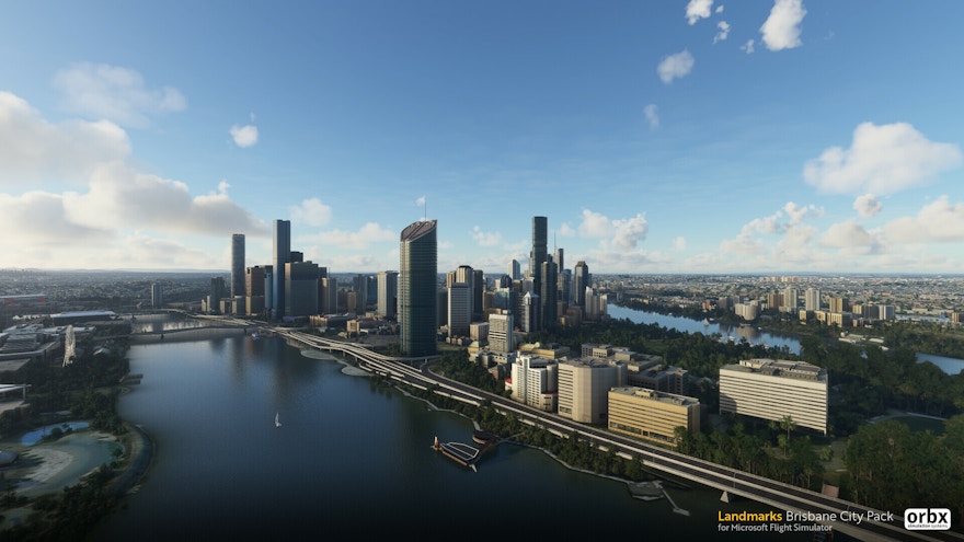 Orbx Releases Landmarks Brisbane City Pack for MSFS