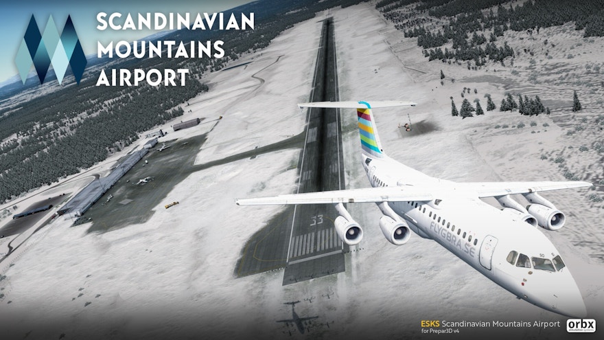 Orbx Announces ESKS Scandinavian Mountains Airport for Prepar3D v4