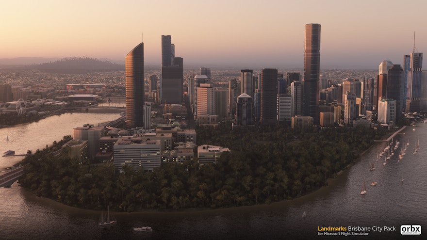 Orbx Announces Landmarks Brisbane City Pack for MSFS