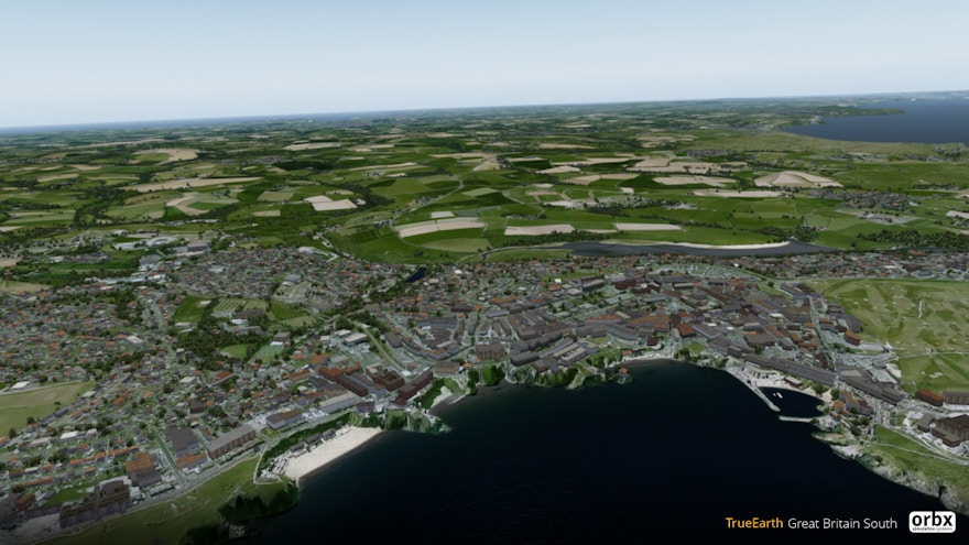 Orbx Preview TrueEarth Great Britain South for Prepar3D