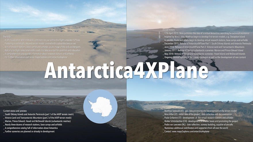 Maps2XPlane Antarctica4XPlane Part 3 Released (Freeware)
