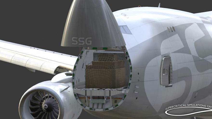 Supercritical Simulations Group Previews 747-8 v2 Freighter