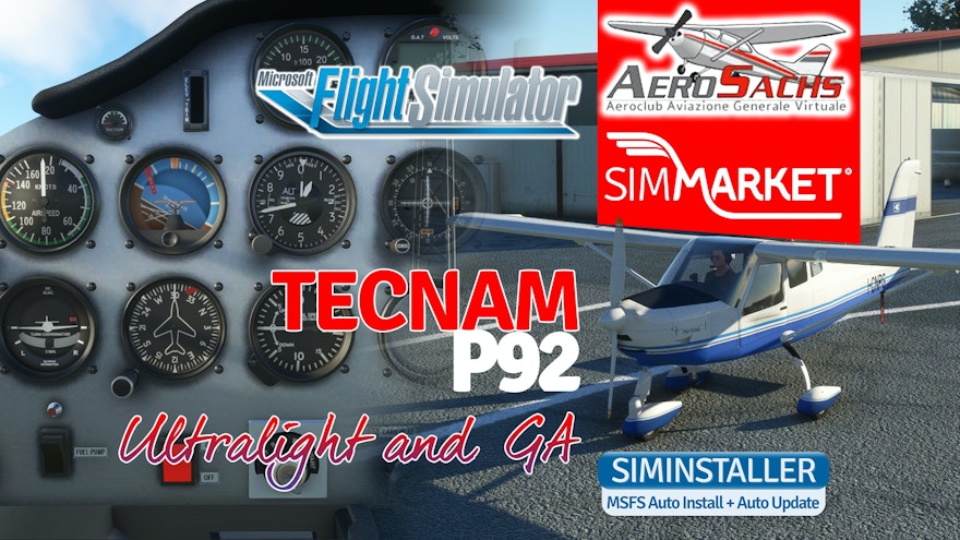 AeroSachs Releases Tecnam P92 Echo Classic for MSFS