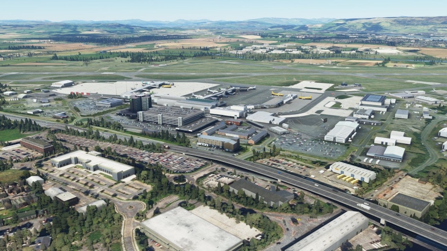 UK2000 Scenery Releases Glasgow Airport for MSFS