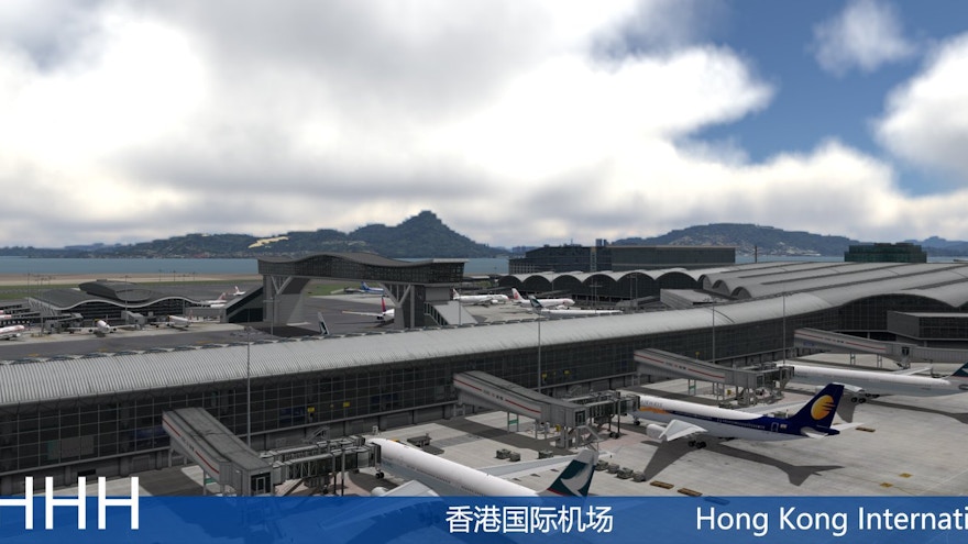 WF Scenery Studio Previews Hong Kong International Airport