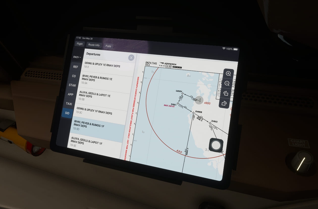 Salty Simulations Developing EFB Tablet for the 747-8i Freeware Mod