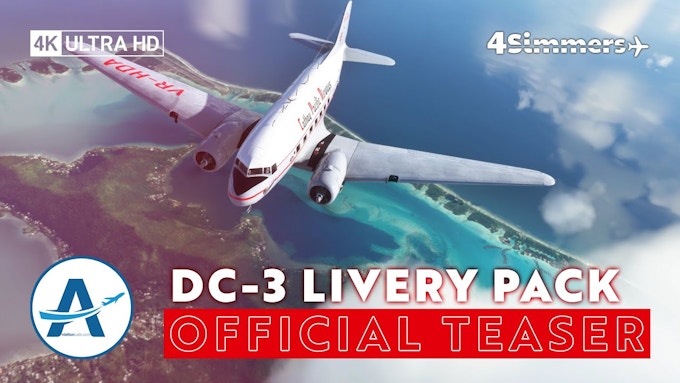 4Simmers: DC-3 Livery Pack – Official Trailer