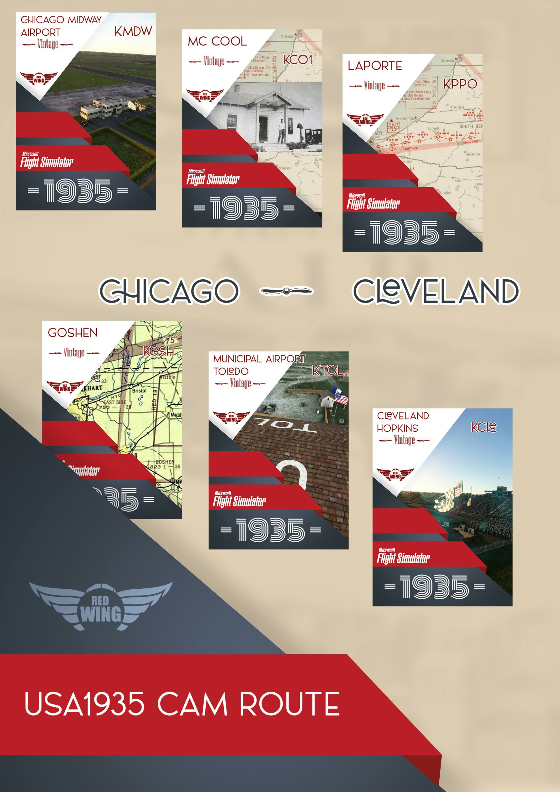 RedWing Simulations Releases USA 1935 and Various US Airports