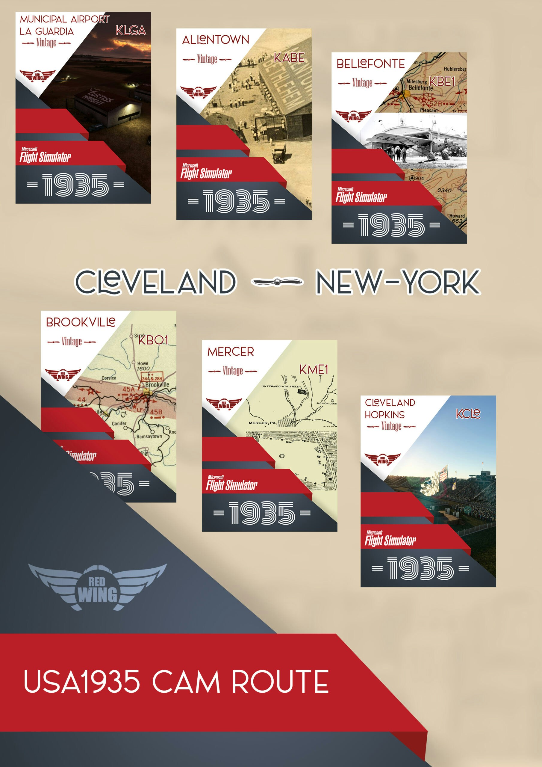 RedWing Simulations Releases USA 1935 and Various US Airports