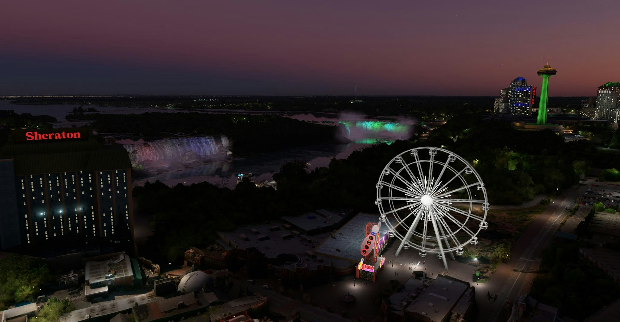 Niagara Falls City Pack & Heliport Released for MSFS