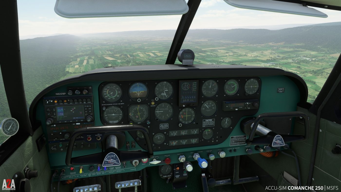 New A2A Simulations Comanche 250 for MSFS Video, Preview Images and Feature List