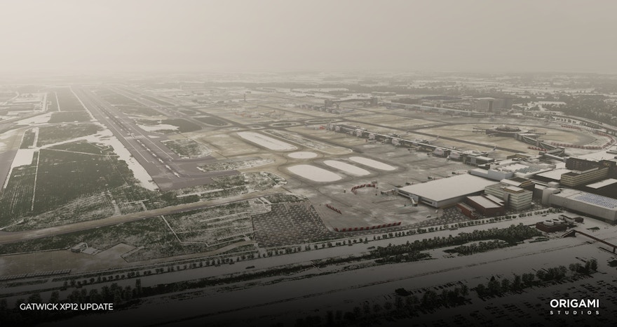 Origami Studios Shares Previews of Gatwick Airport in XPL12