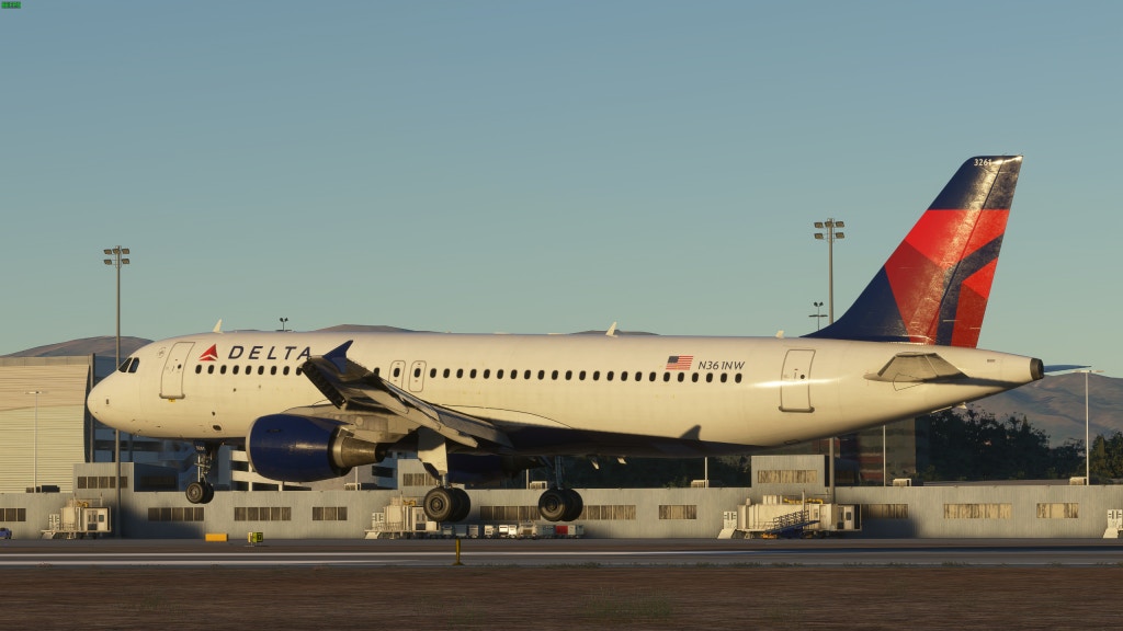 fenix simulations a320 with delta airlines livery