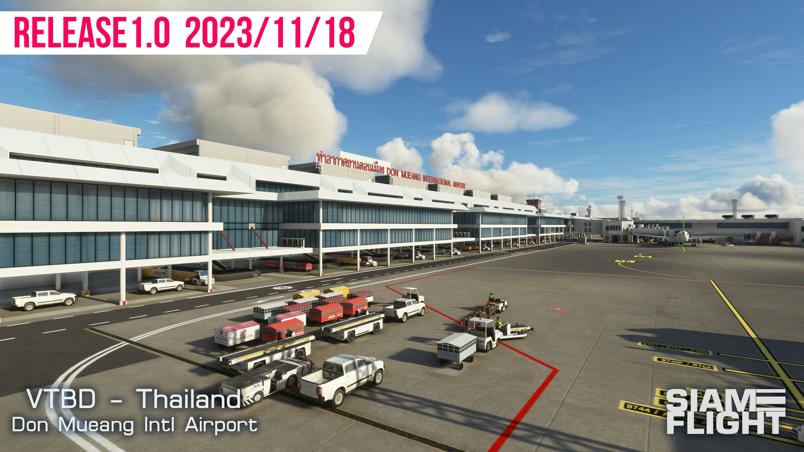 SiamFlight Releases Bangkok Don Mueang Airport for MSFS