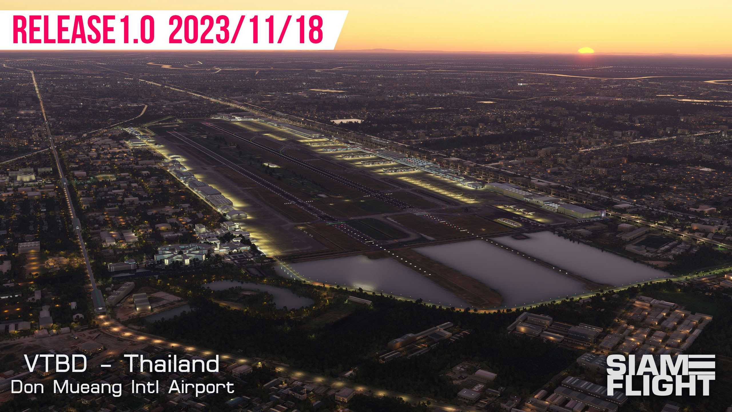 SiamFlight Releases Bangkok Don Mueang Airport for MSFS