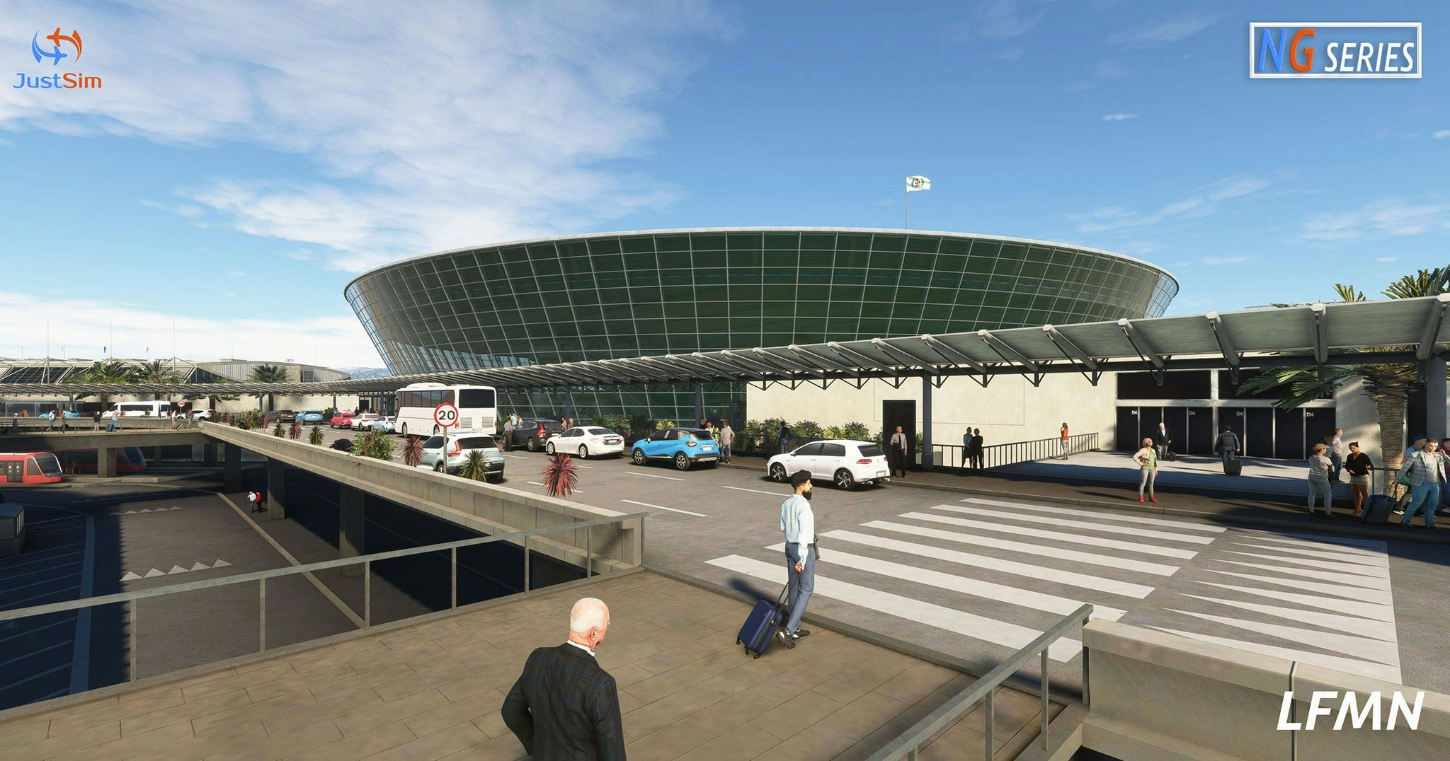 JustSim annonce "Série NG" Gamme de produits, lance l'aéroport de la Côte d'Azur pour MSFS