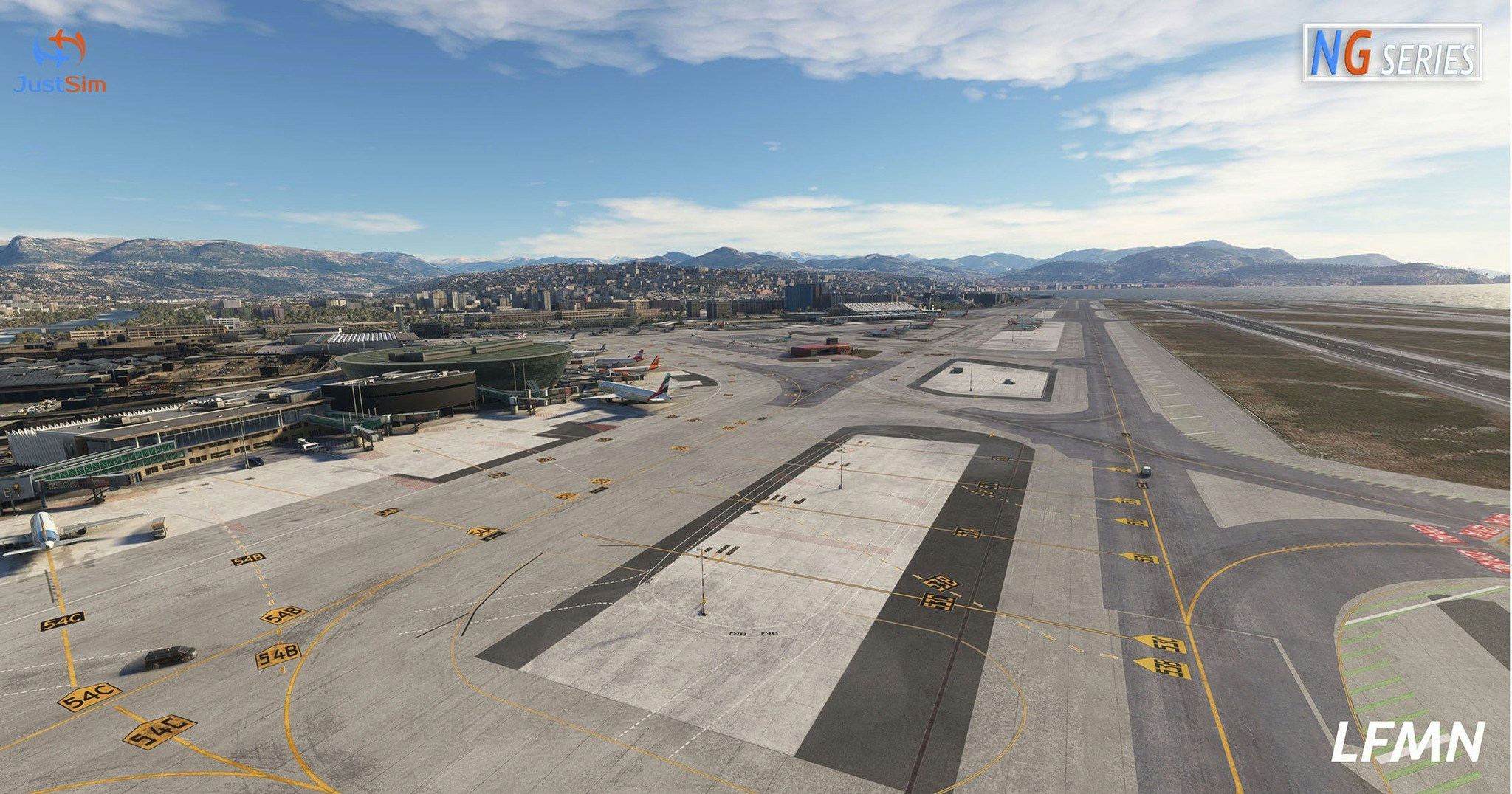 JustSim Announces "NG Series" Product Line, Releases Cote d'Azur Airport for MSFS