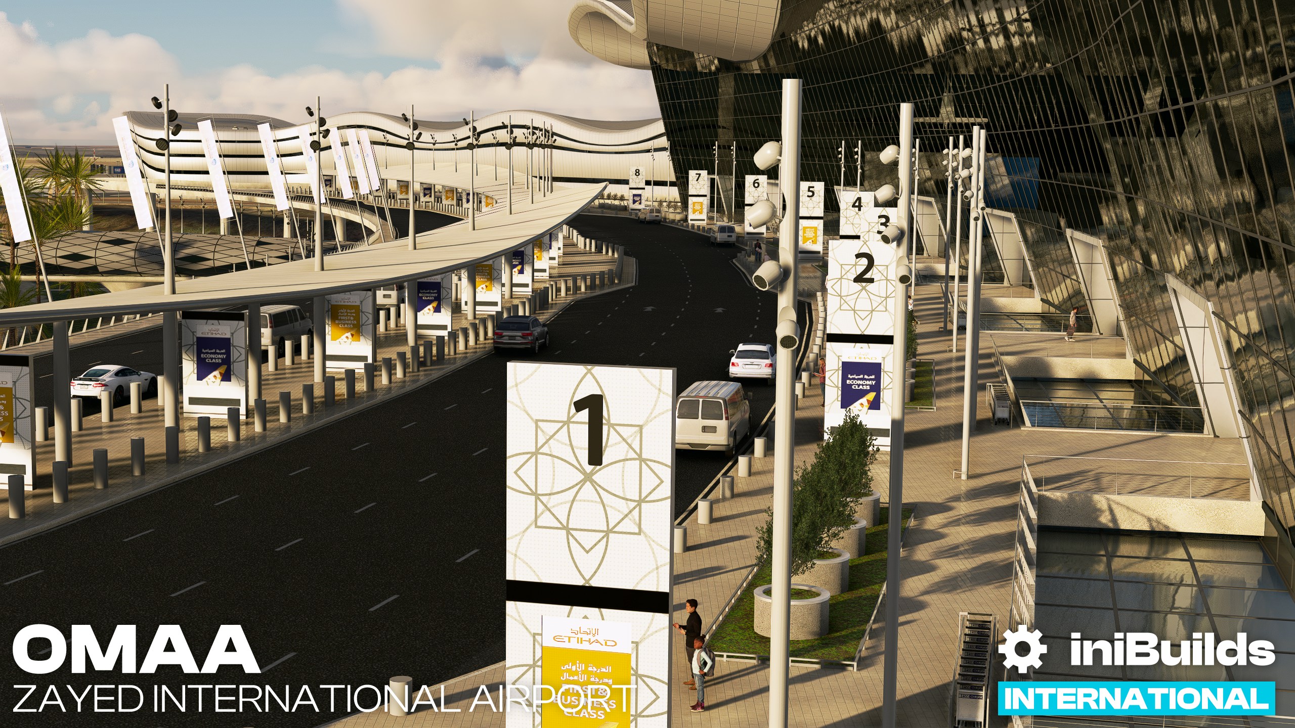 iniBuilds Releases Abu Dhabi's Zayed International Airport for MSFS