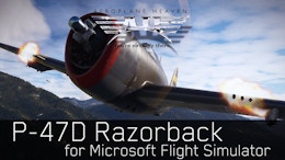 Aeroplane Heaven Releases P-47D Razorback for MSFS
