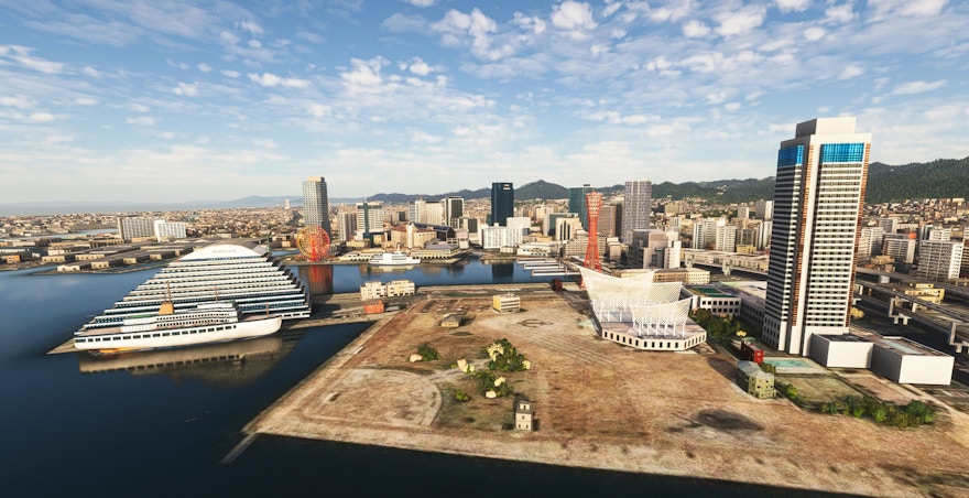 SamScene3D Releases Japan Kobe Kyoto City for MSFS