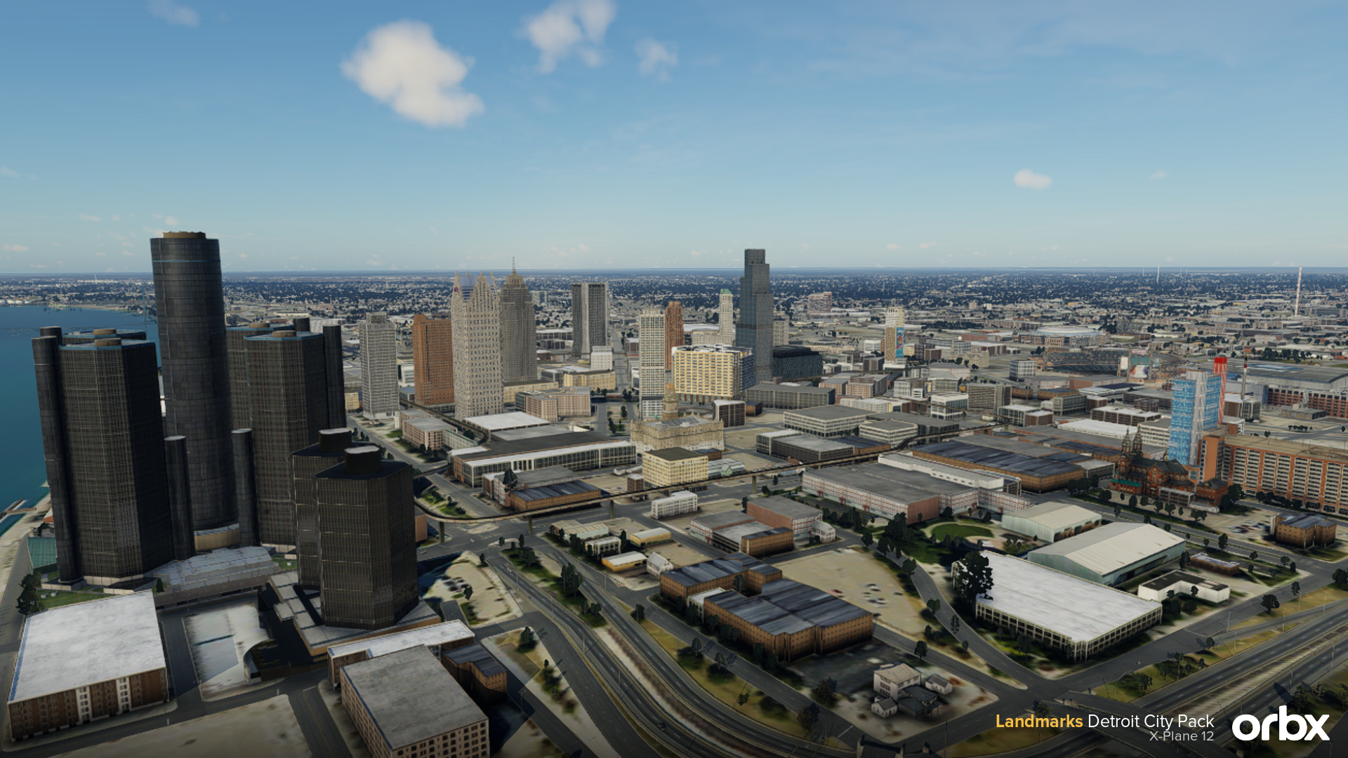 Landmarks Detroit City Pack X-Plane