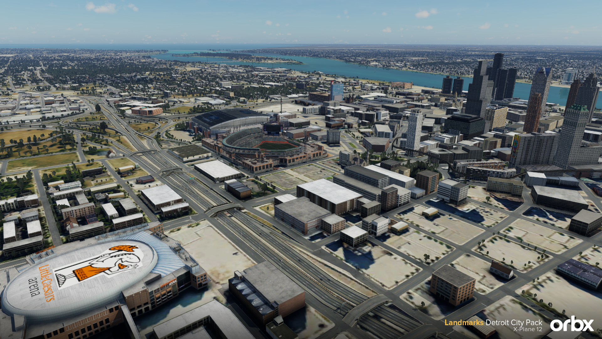 Landmarks Detroit City Pack X-Plane