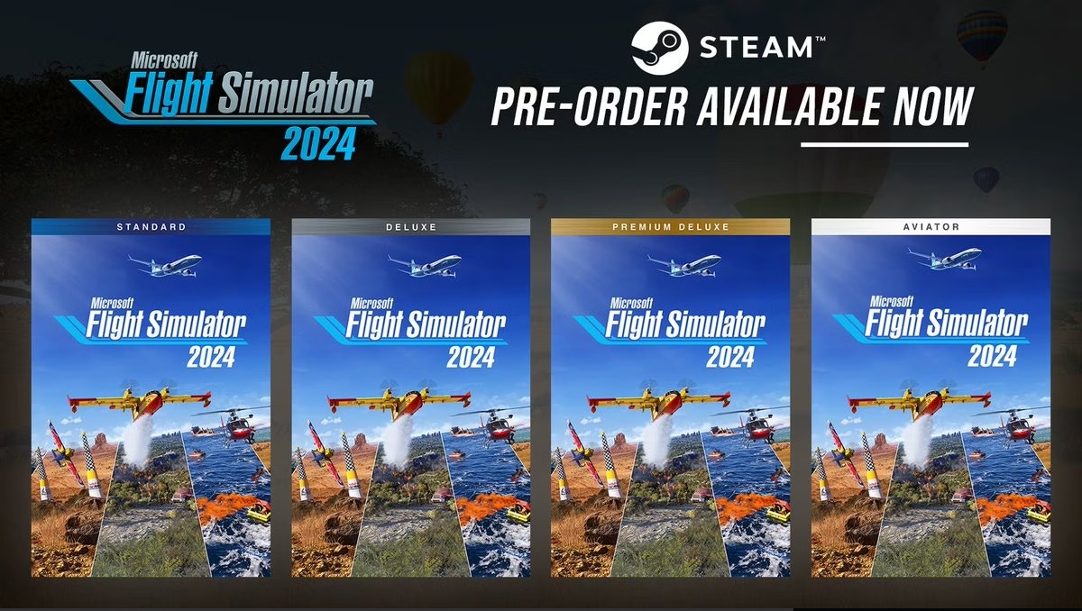 Microsoft Flight Simulator 2024 Available for PrePurchase on Steam