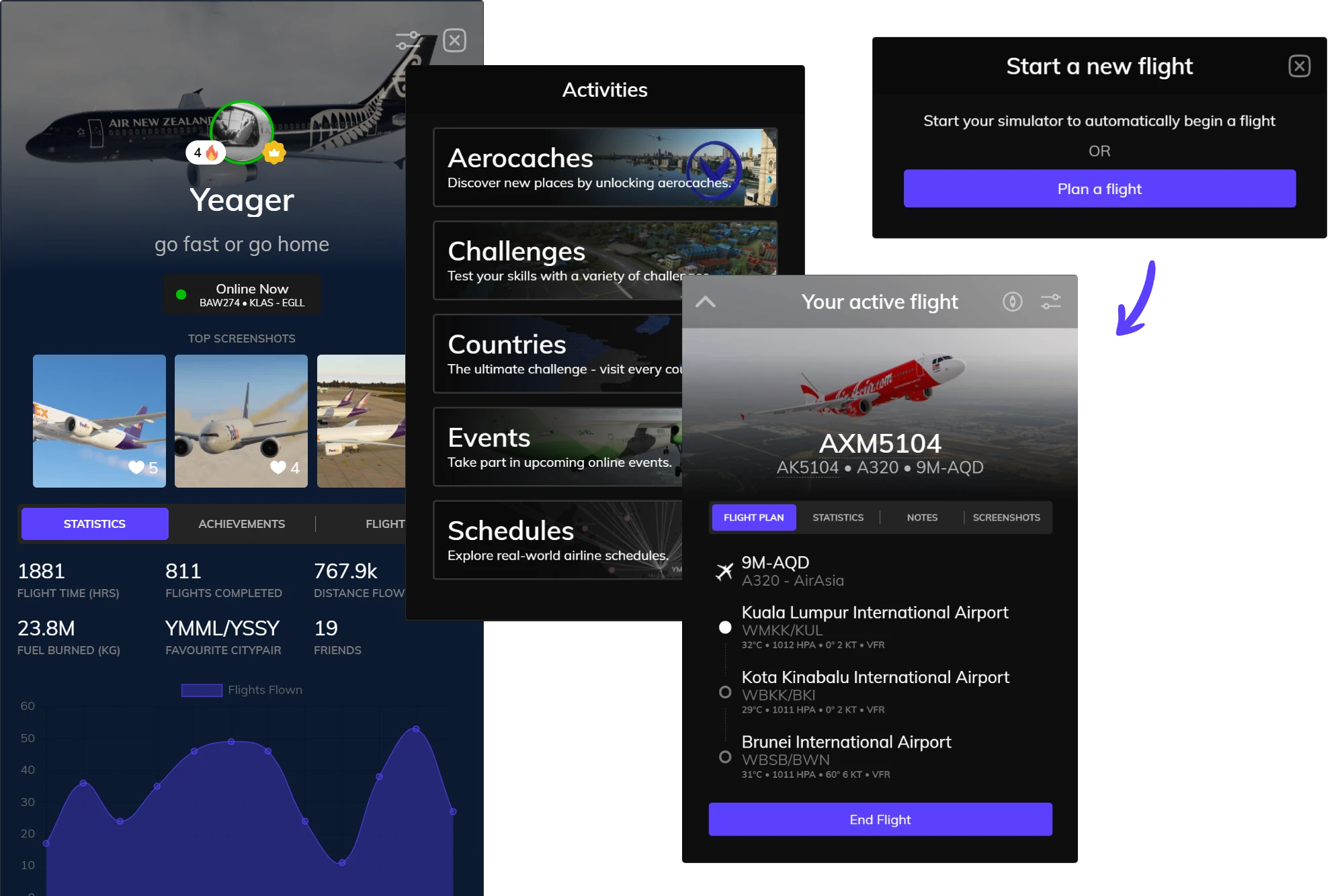 Volanta Flight Tracker
